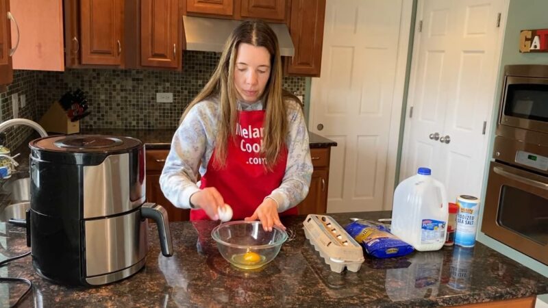 Preparing for the Air Fryer Omelette