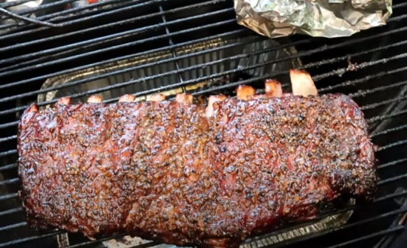 Cooking the Ribs on the Charcoal Grill