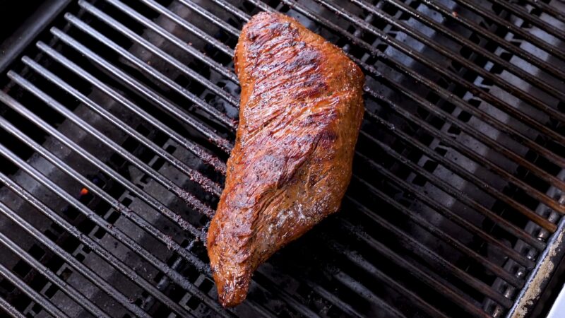 Grilling the tri tip