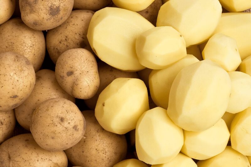 Preparing Potatoes for grilling