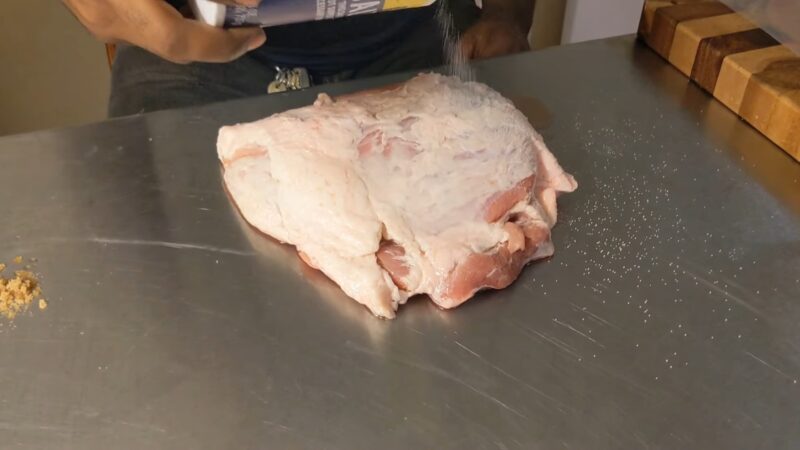 Rubbing Ham with the Salt