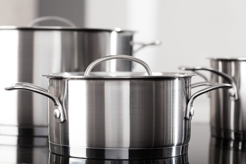 Stainless Steel Cookware. Concept for Safety Considerations when Choosing Between Ceramic and Stainless Steel Cookware.
