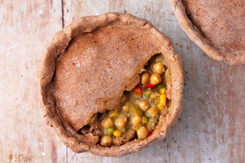 Vegan Pot Pie with Roasted Butternut, Lentils and Kale