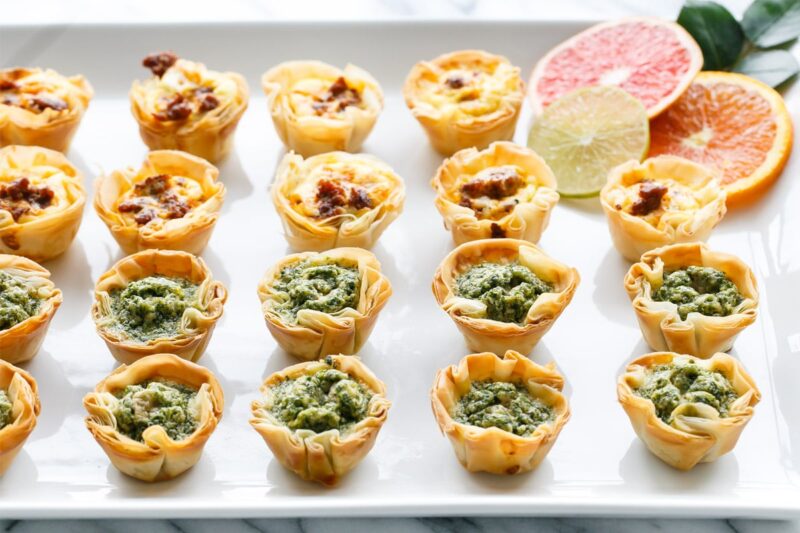 Vegan Puff Pastry Mini Quiche