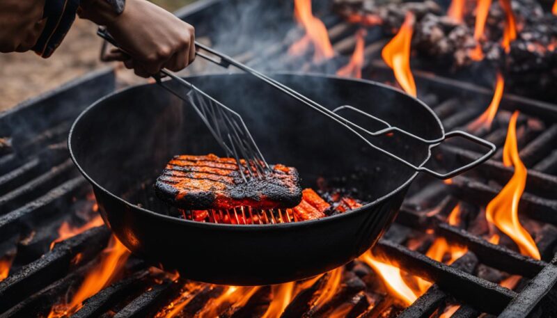 Quick Method for Putting Out Charcoal Grill