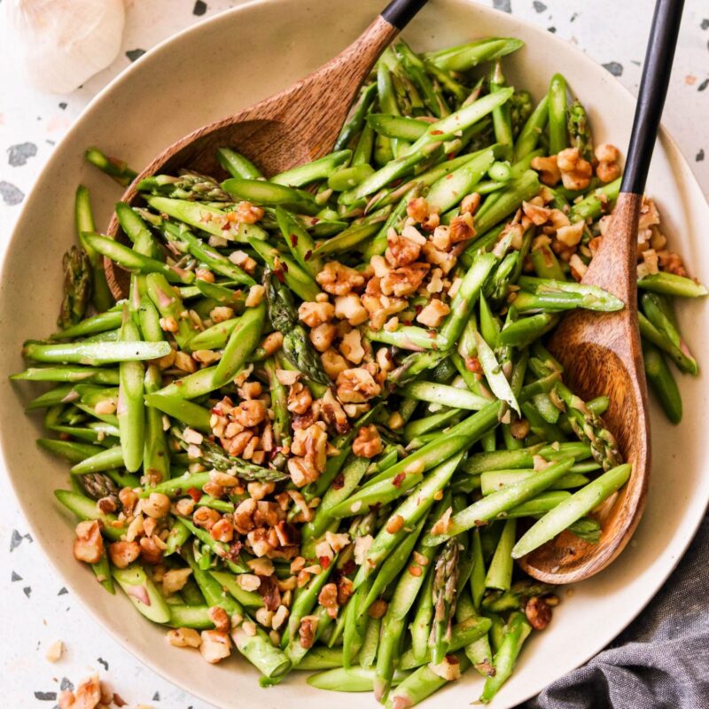 Raw Asparagus Salad