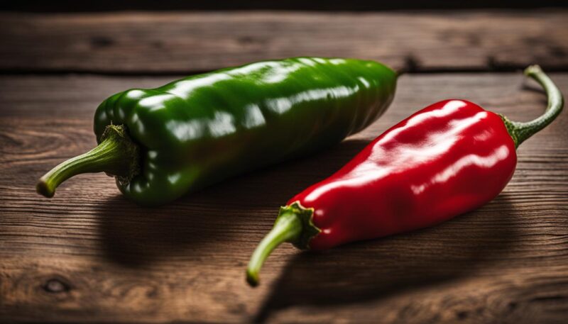 Red and Green Chili Peppers