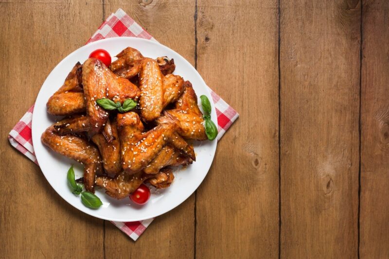 chicken wings on plate