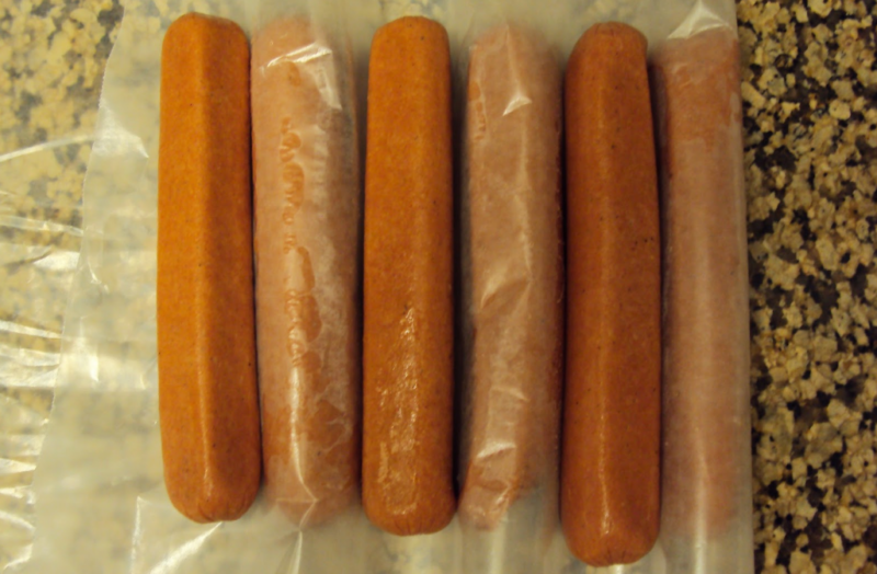 freezing hot dogs for single use